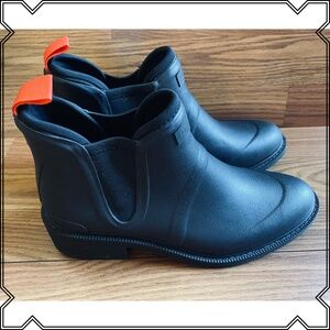 Rag & Bone Women's Dartford Chelsea Rubber boots Black Size EU 41 US 10